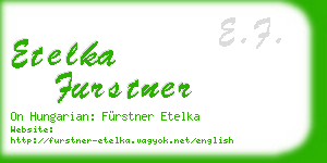 etelka furstner business card